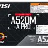 MSI A520M-A PRO AMD Motherboard