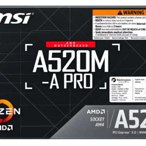 MSI A520M-A PRO AMD Motherboard