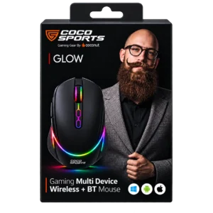 Coconut Coco Sports GLOW Gaming Multi-Device Wireless + Bluetooth Mouse