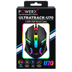 PowerX Ultratrack-U70 RGB Gaming Mouse