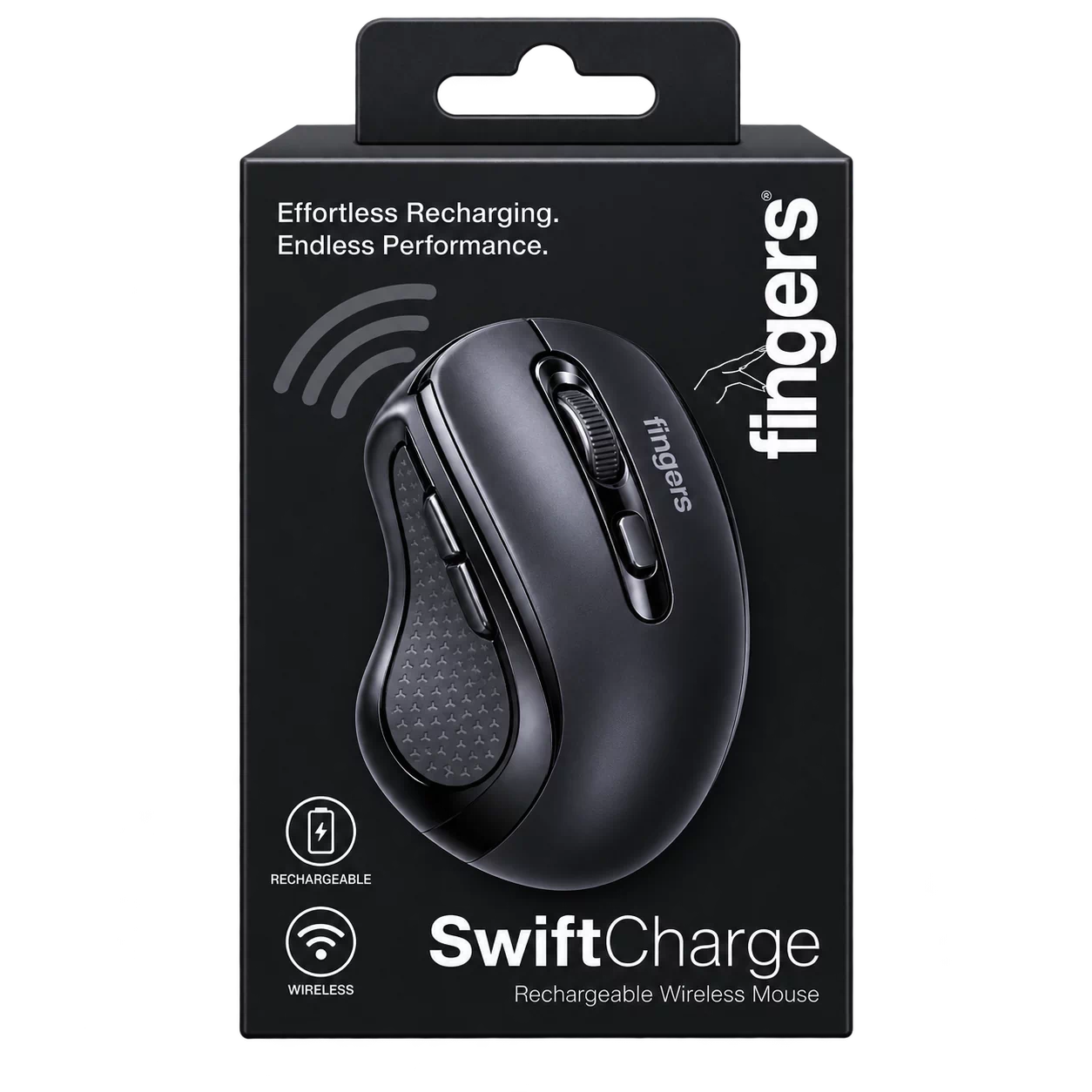 Fingers SwiftCharge Rechargeable Wireless Mouse
