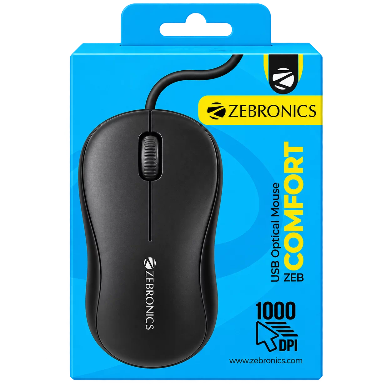 Zebronics Zeb-Comfort USB Optical Mouse
