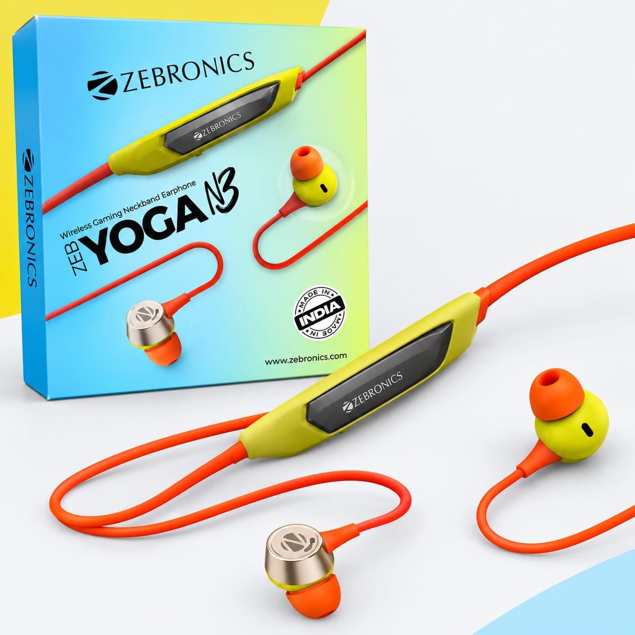 ZEBRONICS YOGA N3 WIRELESS NECBAND EARPHONE