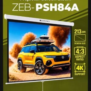 ZEBRONICS PROJECTOR SCREEN---Zeb PSH84A